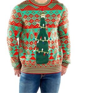 Tipsy Elves Festive Red and Green Crewneck Sweater